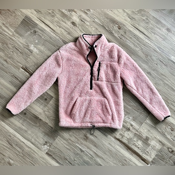 VS PINK Plush Half Zip Pullover - Picture 1 of 7